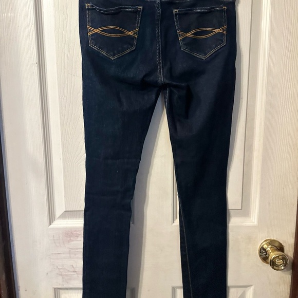 Abercrombie & Fitch Women's Dark Blue Super Skinny Jeans W25 L29 0S - Picture 4 of 5